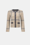 Joseph Ribkoff Jacket - Oatmeal Melange/Grey