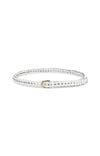 YAYA Braided Leather Belt with Buckle - Ivory White
