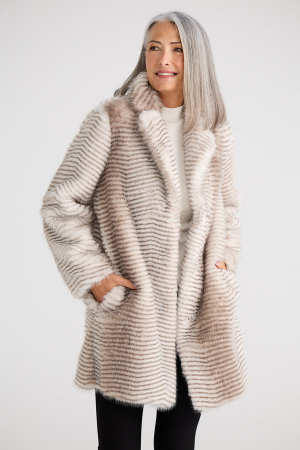 Brave+True Jungle Coat - Grey Stripe