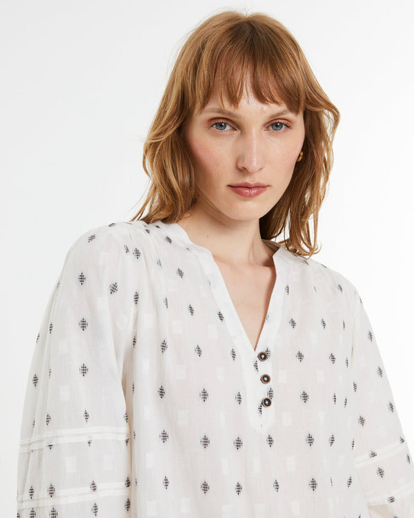 ANDAM Long-Sleeve Blouse - Ecru
