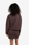 YAYA Jacquard Sweater - Fudge Purple Dessin