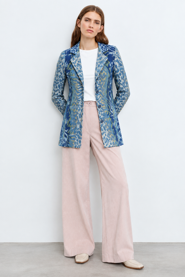 Aldo Martins Blazer - Blue Unique Print