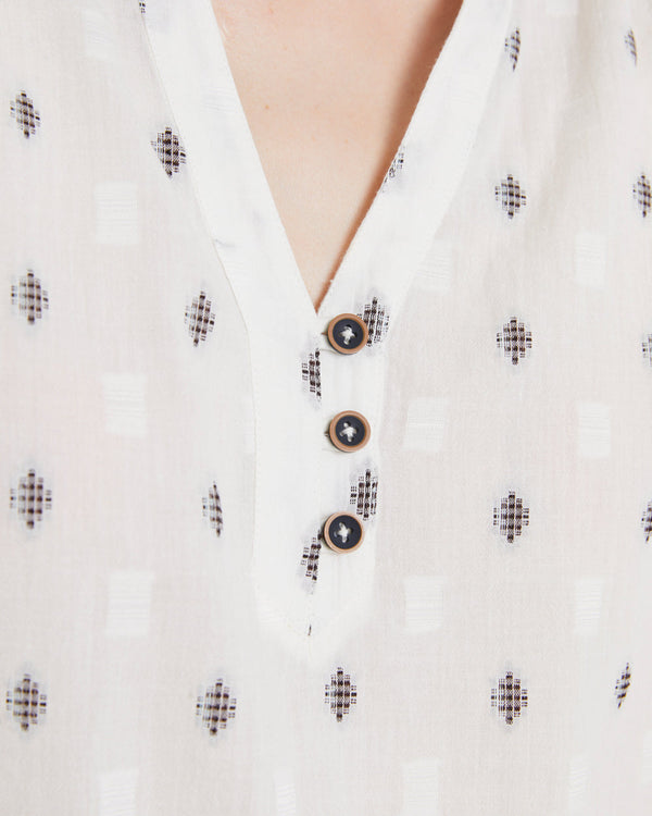 ANDAM Long-Sleeve Blouse - Ecru