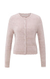 YAYA Melange Yam Cardigan - Shadow Gray Pink Mel
