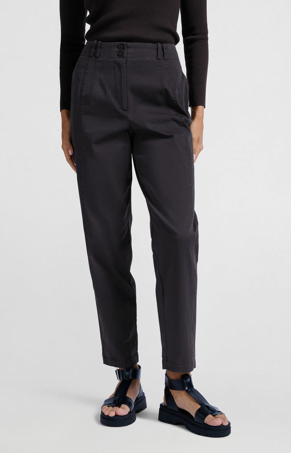YAYA High-Waist Trousers - Phantom