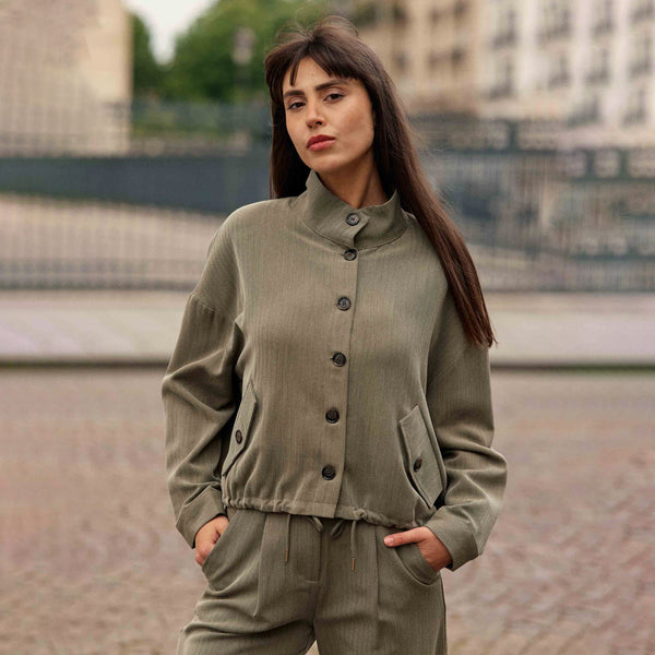 La Petite Etoile High-Neck Vely Jacket