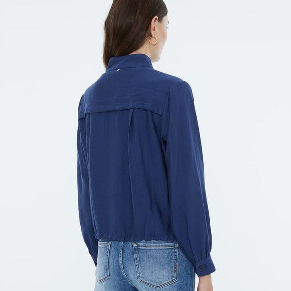 AndamBomber Jacket - Navy Blue