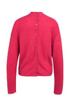 YAYA Textured knit sweater - Rose Red Melange