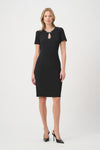 Jewel Embellished Bodycon Dress - Black