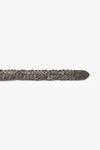 Le temps Woven Brunell belt-Gunmetal