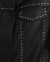 ANDAM Faux leather Jacket With Studs - Black