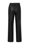 YAYA Faux Leather Trousers - Black