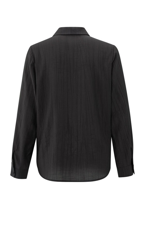 YAYA Textured Blouse - Phantom