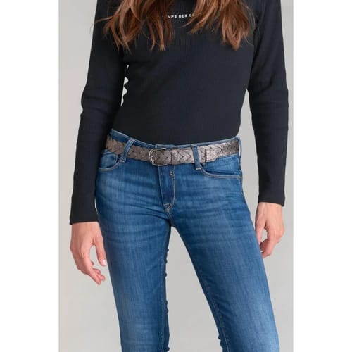 Le temps Braided Gunmetal Kebir Belt-Gunmetal