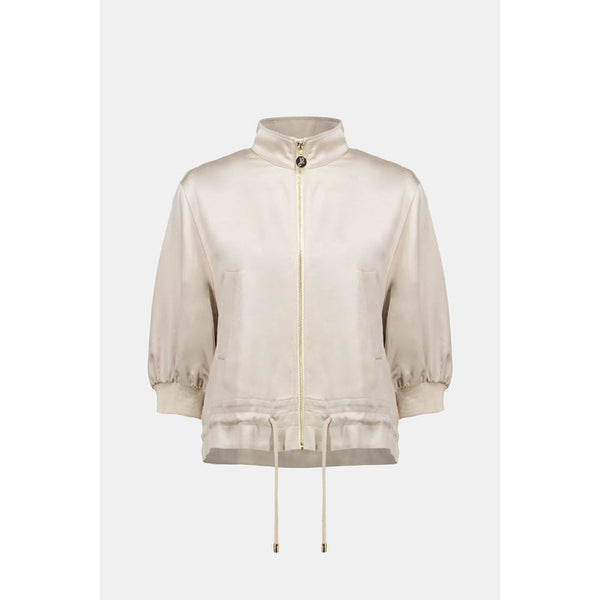 The Joseph Ribkoff Satin LDS Jacket - Moonstone