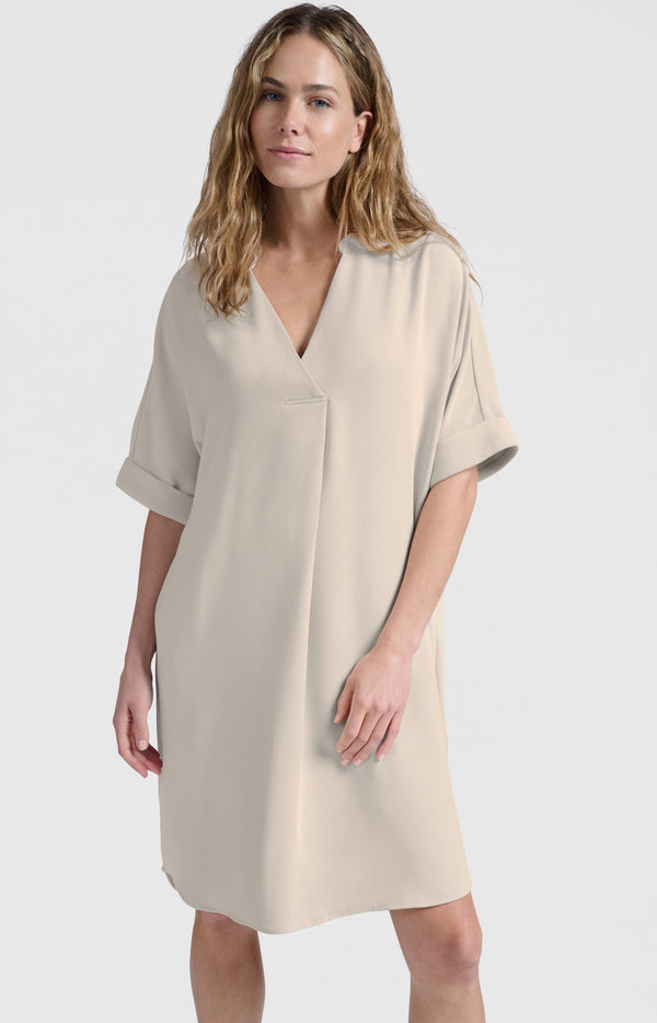 YAYA Flowy V-neck Dress
