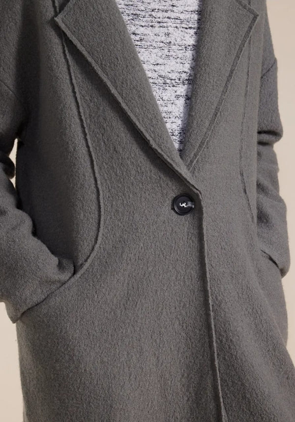 SIROCCO Boiled Wool Coat - Sage