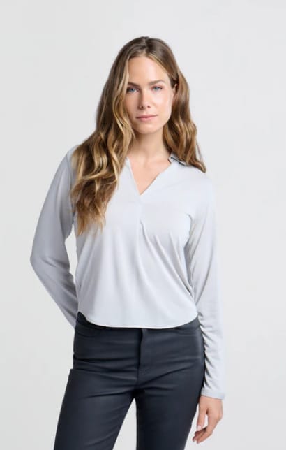 YAYA Top - Sky Grey