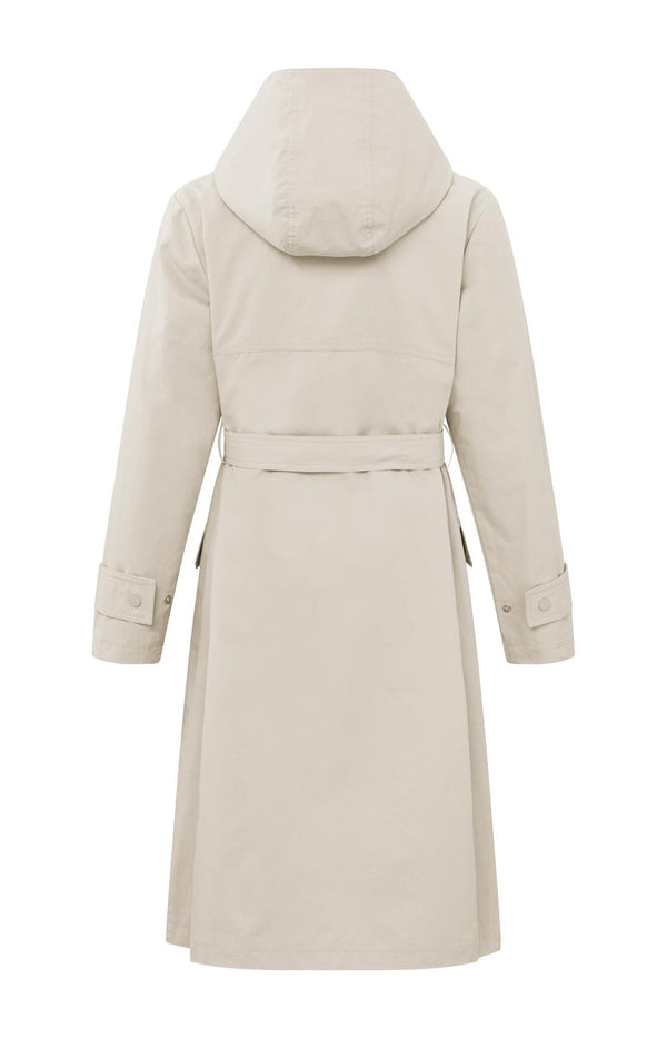 YAYA Woven Parka Jacket - Chalk White