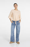 YAYA Loose Fit Straight Denim - Mid Blue