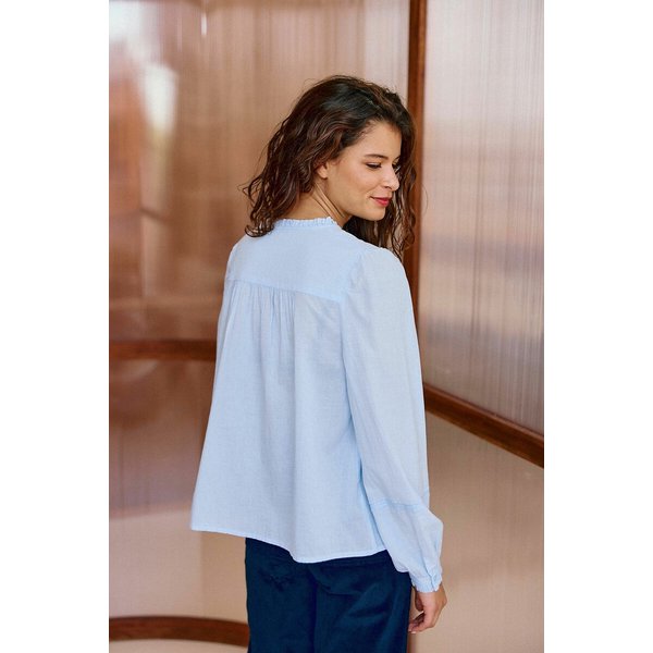 LA PETITE ETOILE Bowie Blouse - Sky Blue