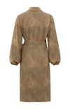 YAYA DRESS - Tannin brown dessin