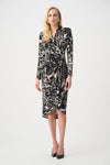 Joseph Ribkoff Wrap Dress - Animal Print