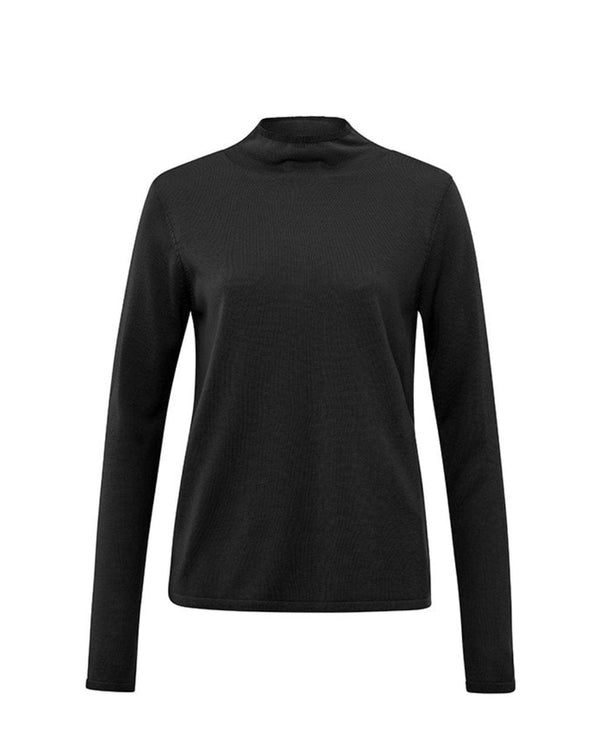 YAYA High Neckline Sweater - Black