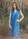 Isla BonitaKurta Cotton Dress - Blue