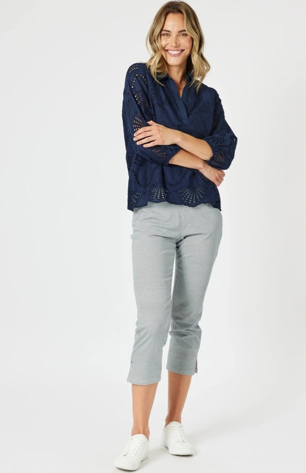 Gordon Smith Taylor Pant - Navy/White