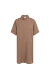 YAYA Dress with Short Sleeves and Polo collar