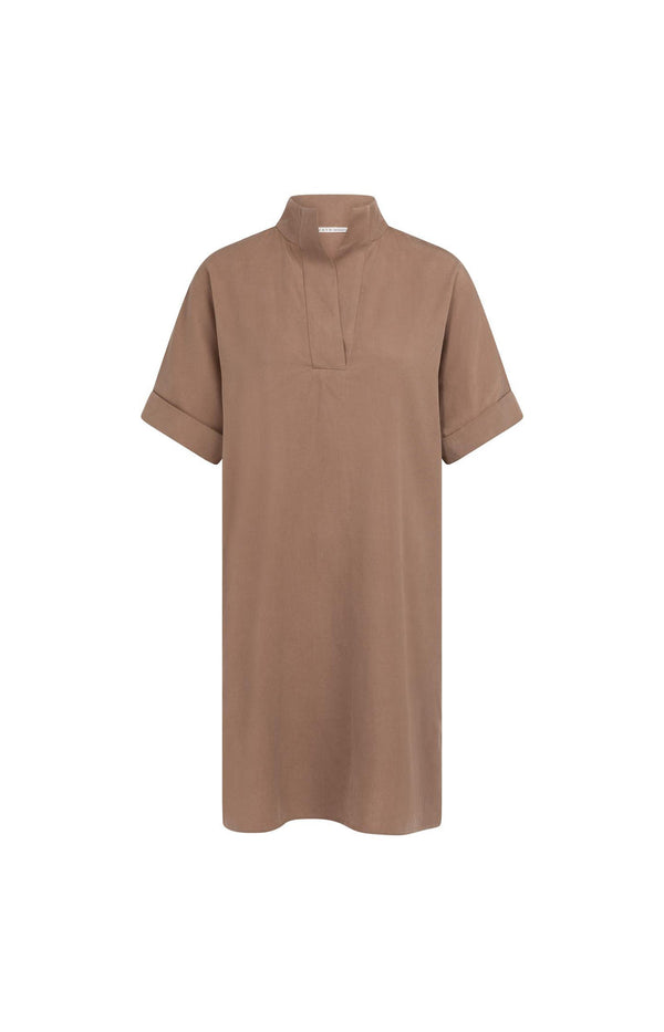 YAYA Dress with Short Sleeves and Polo collar
