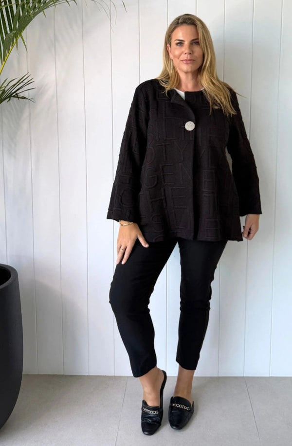Threadz Script Jacket - Black
