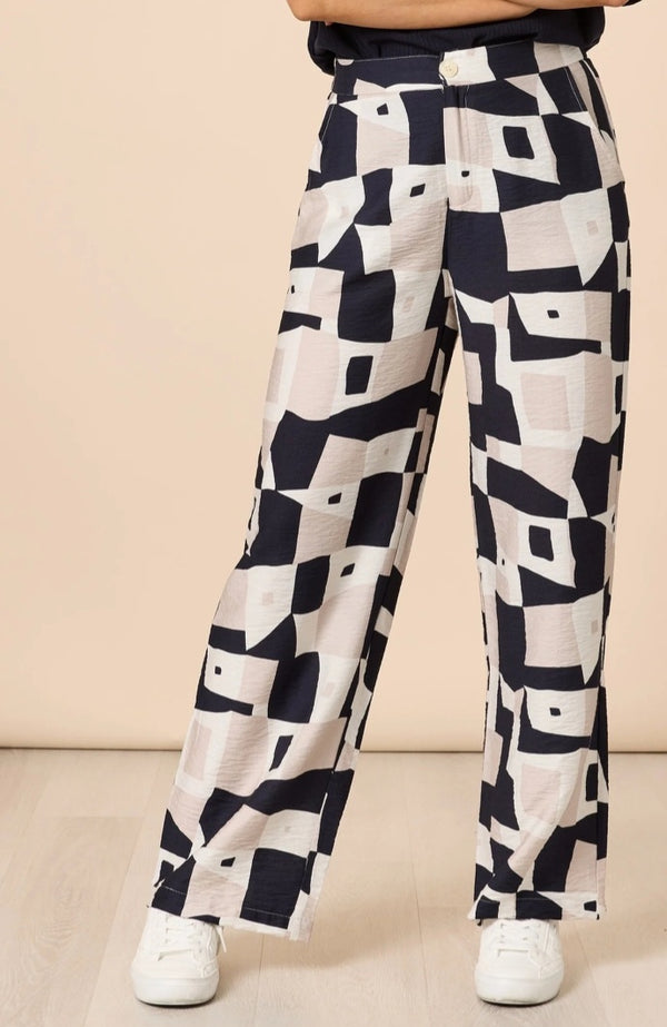 Threadz Rive Gauche Pant - Navy Multi