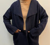 SIROCCO Boiled Wool Jacket - Navy
