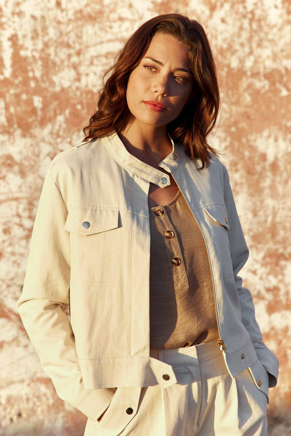 La Petite Etoile Nevada Straight-Cut Jacket - Naturel