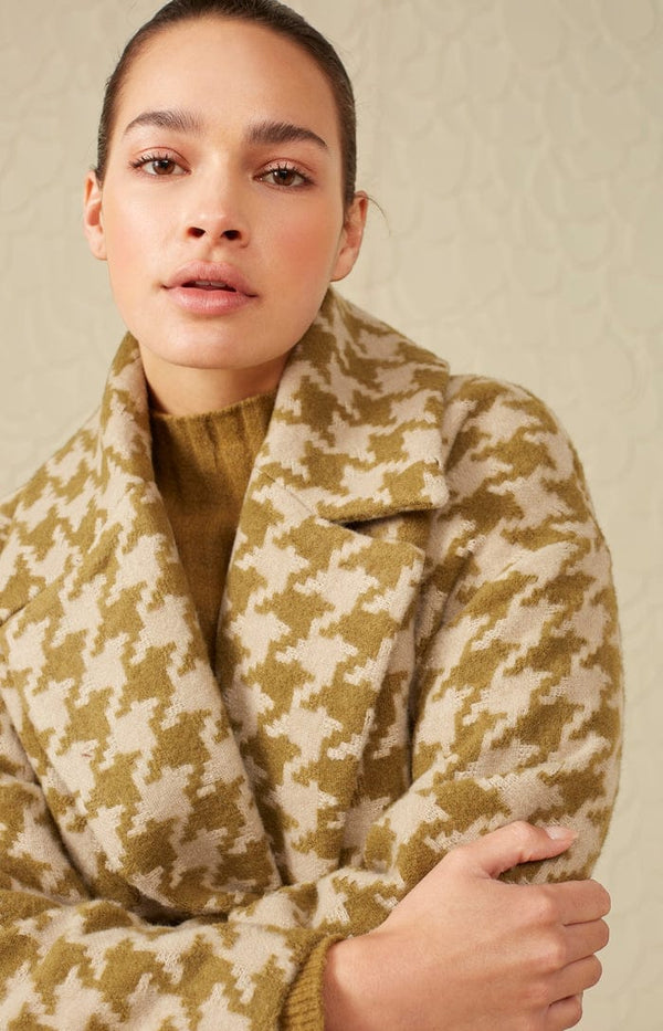 YAYA Long coat - Gothic olive green session