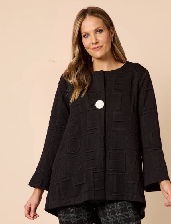 Threadz Script Jacket - Black