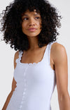 YAYA Singlet Top - Pure White