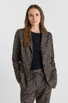 Le Temps Des Cerises Caloun Blazer Jacket - Leopard print