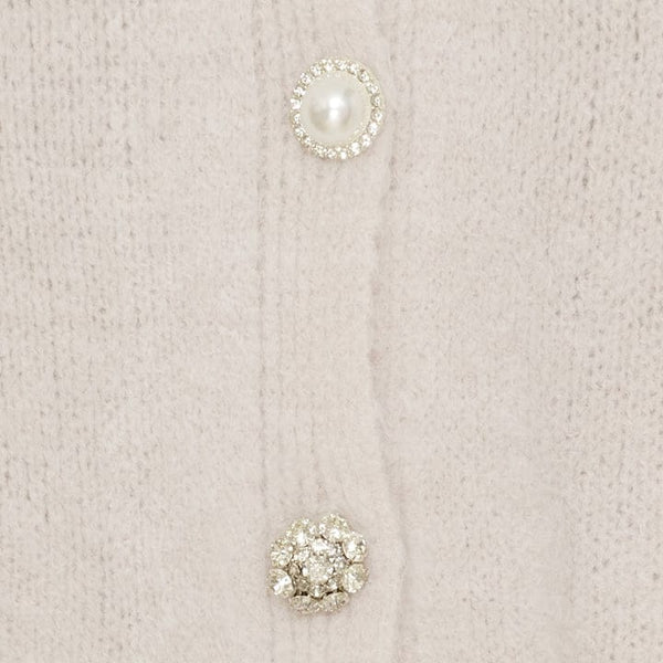 Marta du Chateau dame strik vest MdcCassia - Beige