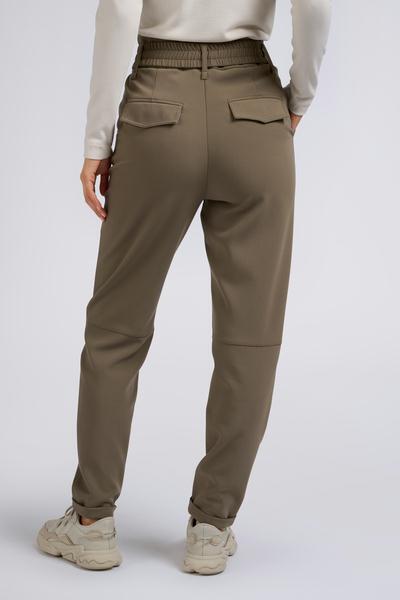 YAYA High Waist Pants - Falcon Brown