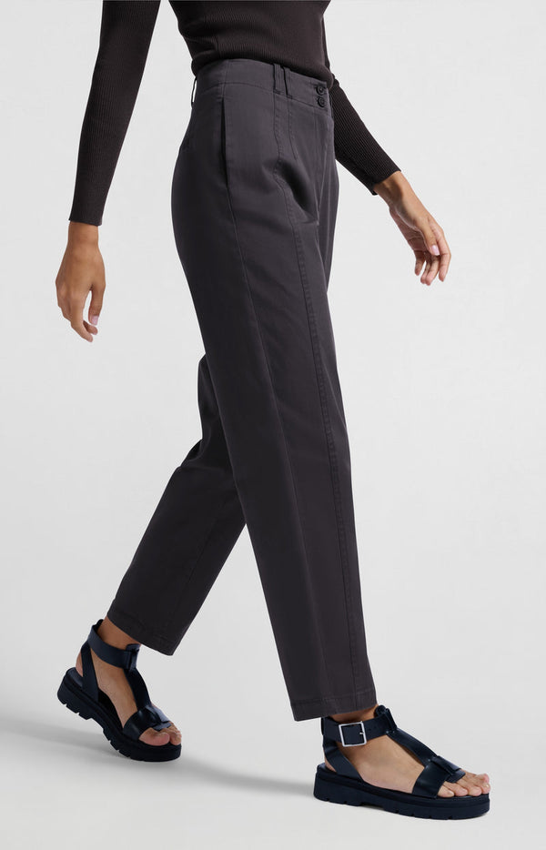 YAYA High-Waist Trousers - Phantom