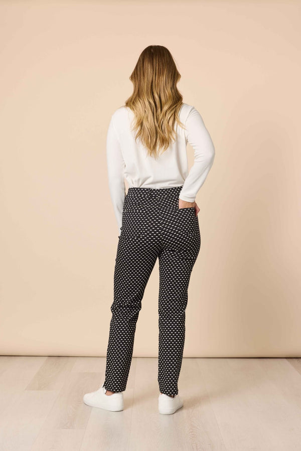 Gordon Smith Bow Tie Print Pant - Black/White