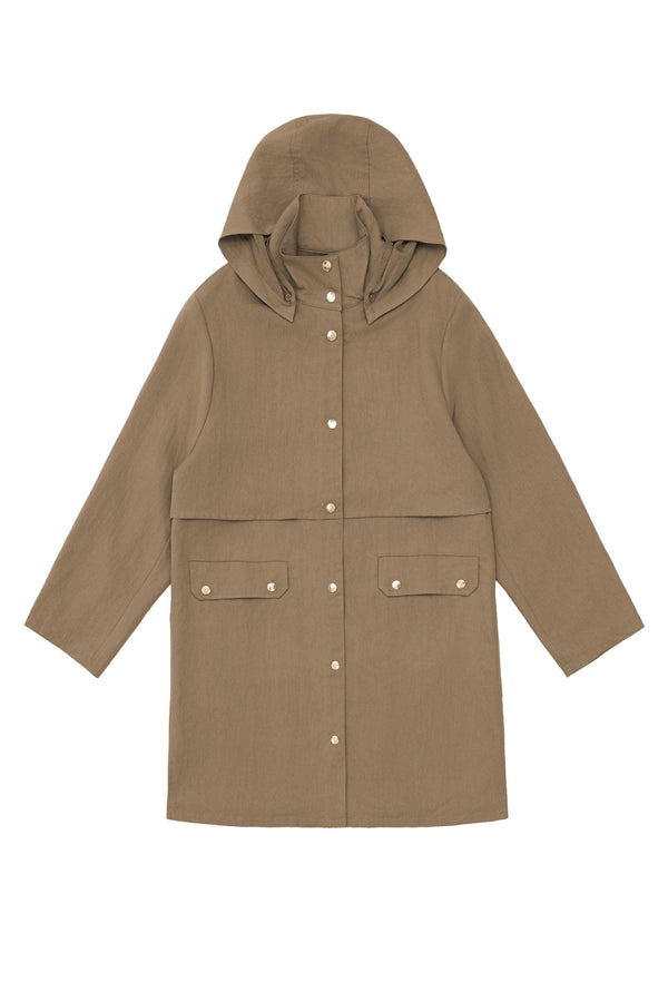 La Petite Etoile Midi Parka - Taupe