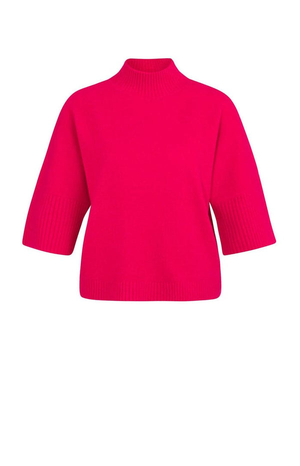 YAYA Sweater- Rose Red Melange