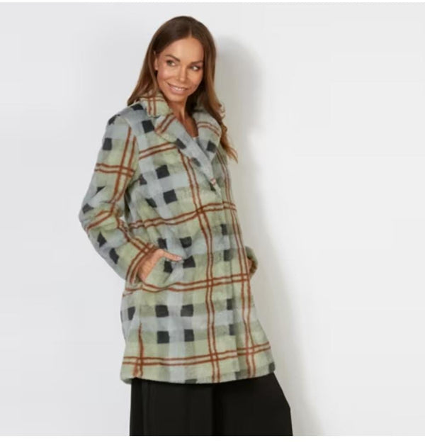 Brave+True Coat -Jungle sage check