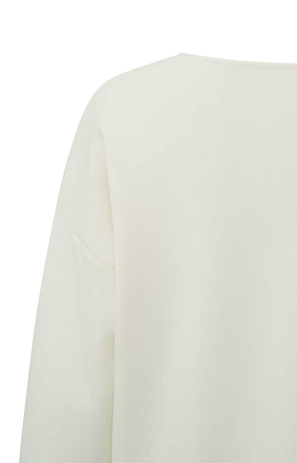 YAYA V- neck Sweatshirt -Birch Sand