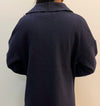 SIROCCO Boiled Wool Jacket - Navy