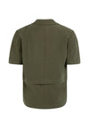 YAYA Woven Blazer with Short Sleeves & detachable zip hem